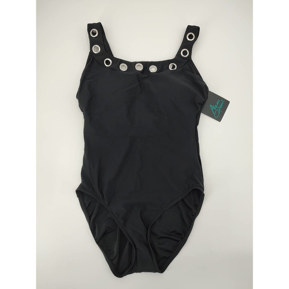 Aqua Green Swim Aqua Green Swimsuit Womens Medium 8 Swimwear Black
